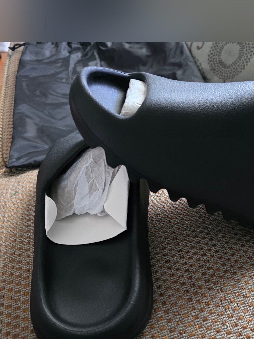 Men's Black Slide Sandals - YS-01 - Picture 6 of 11